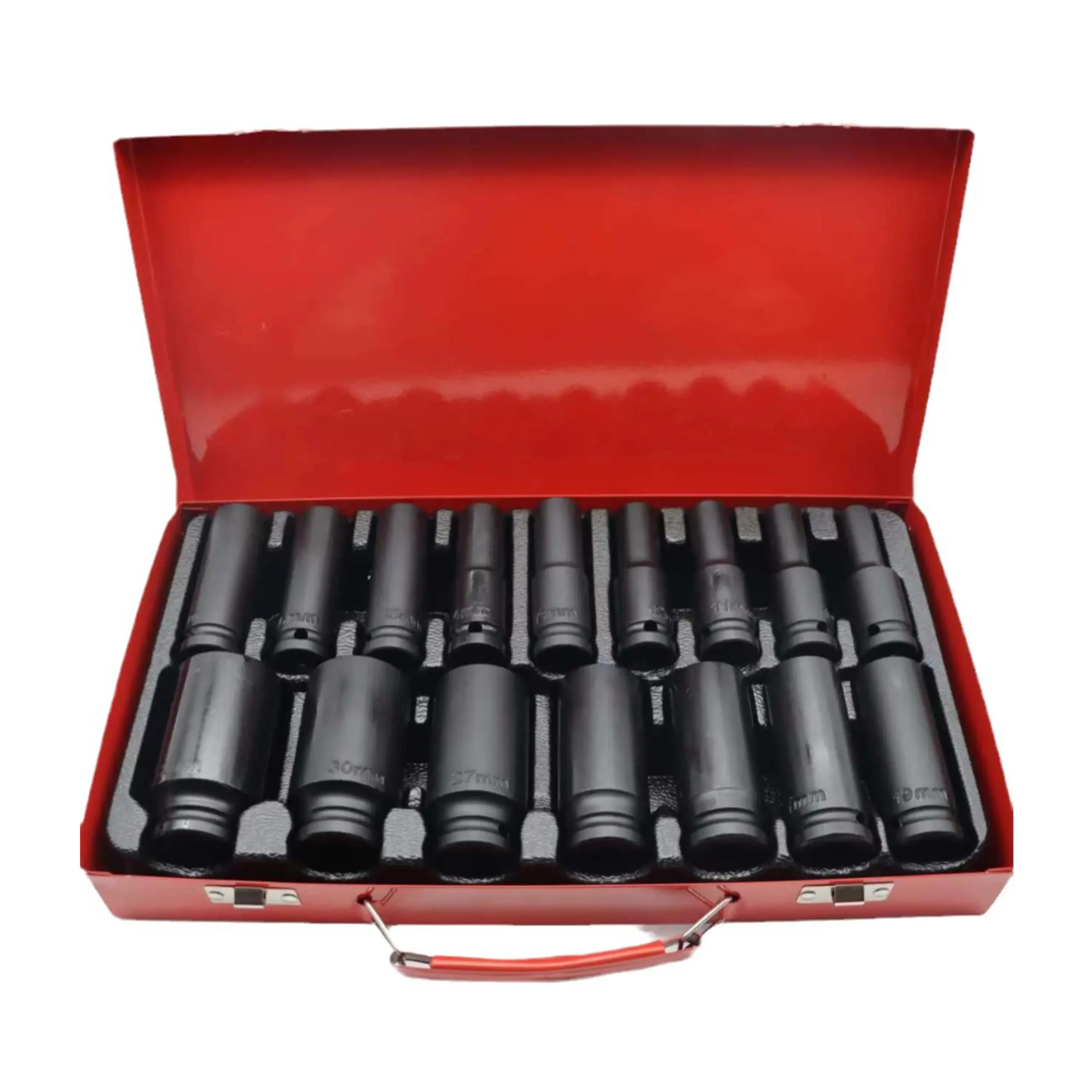 Professional 12” Drive Black Impact Socket Set