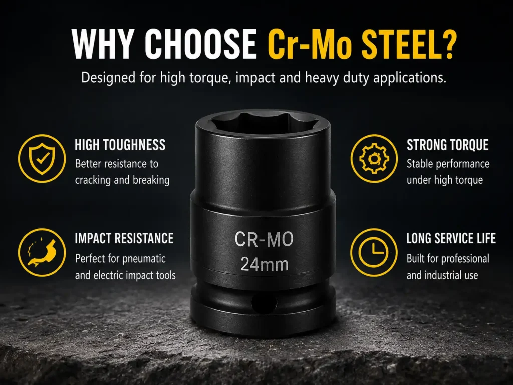 Why Chrome Molybdenum Steel Is More Trusted in Socket Tools