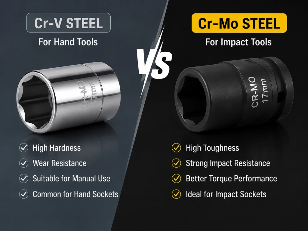 Why Chrome Molybdenum Steel Is More Trusted in Socket Tools