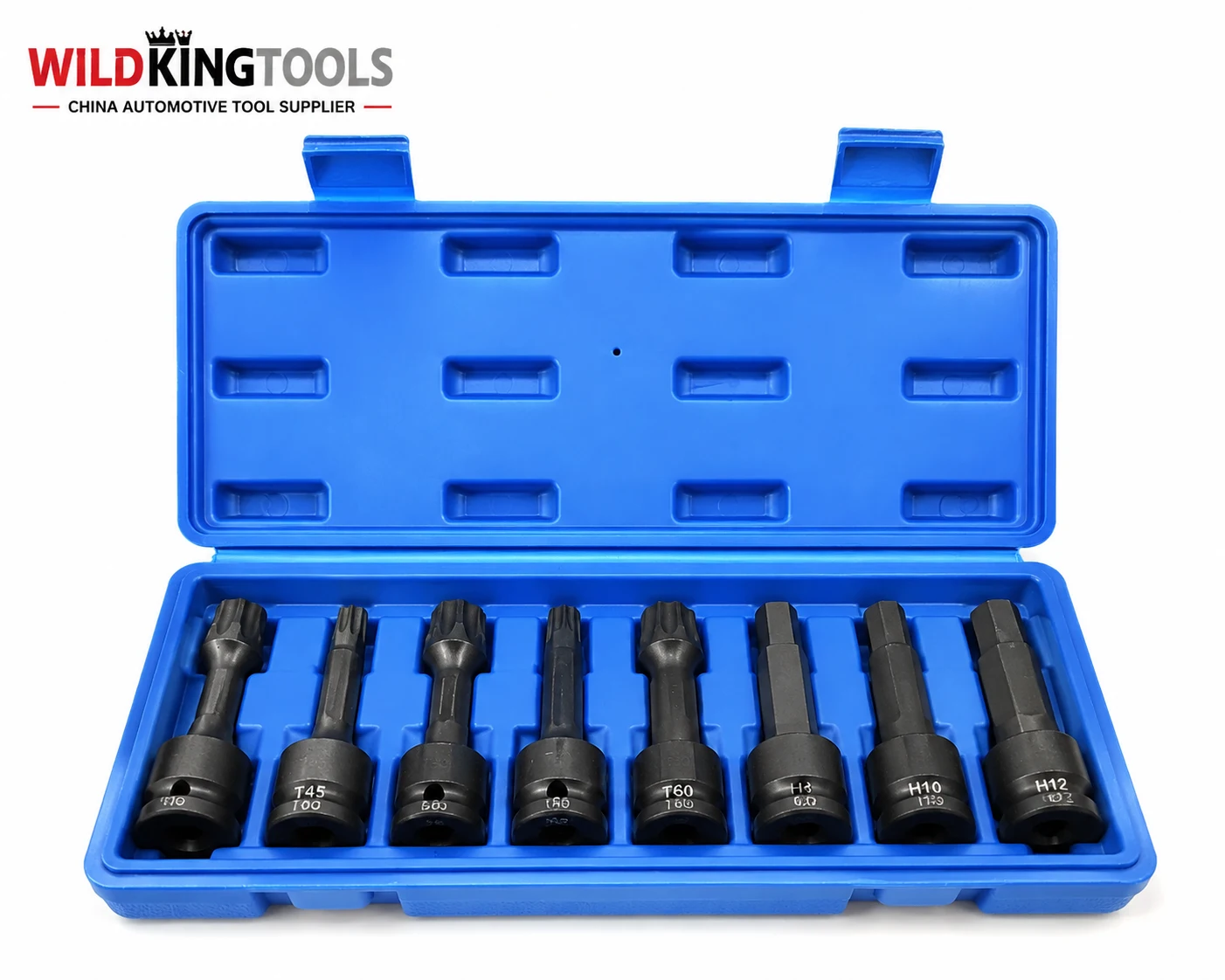 8PCS 12 Inch Drive Impact Socket Bit Set Cr-Mo Heavy Duty Impact Tools Manufacturer