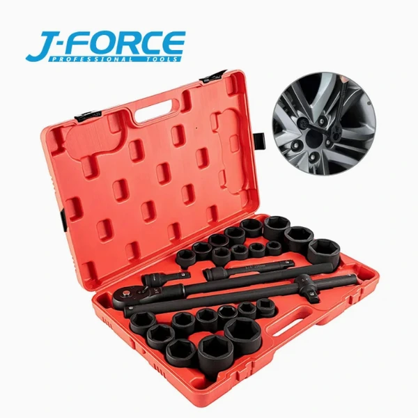 34 27PCS Metric & SAE Impact Socket Set